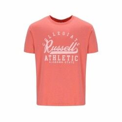 Maglia a Maniche Corte Russell Athletic Amt A30211 Corallo Uomo