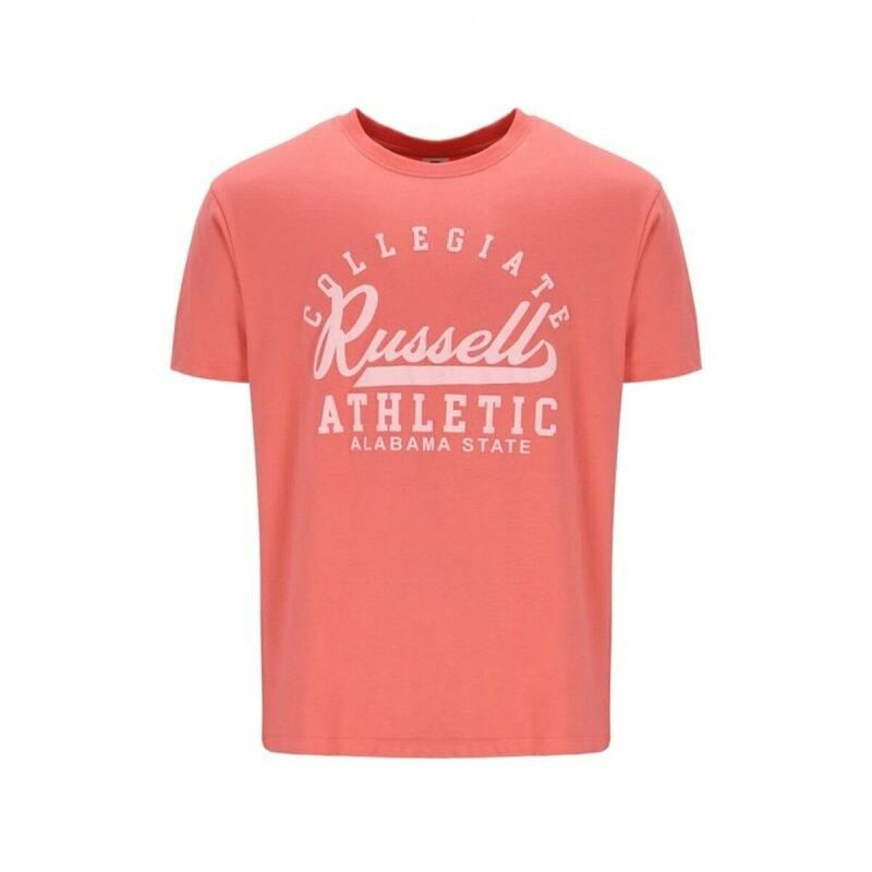 Maglia a Maniche Corte Russell Athletic Amt A30211 Corallo Uomo Maglia a Maniche Corte Russell Athletic Amt A30211 Corallo Uomo