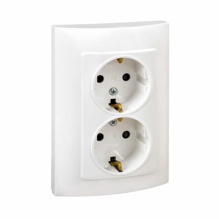 Base della spina Simon 2p+t Plastica 230 V 16 A Doppia