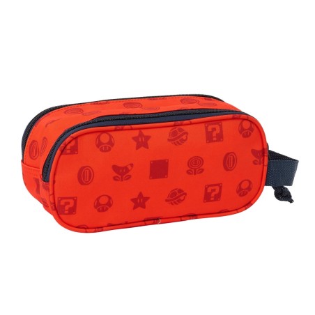 Zaino Scuola Super Mario Rosso Blu Marino 21 x 8 x 6 cm