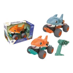 Macchinina Radiocomandata Azzurro Arancio 23 x 16 x 18 cm Squalo