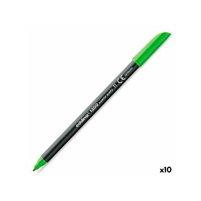 Pennarelli Edding 1200 Verde Chiaro (10 Unità)
