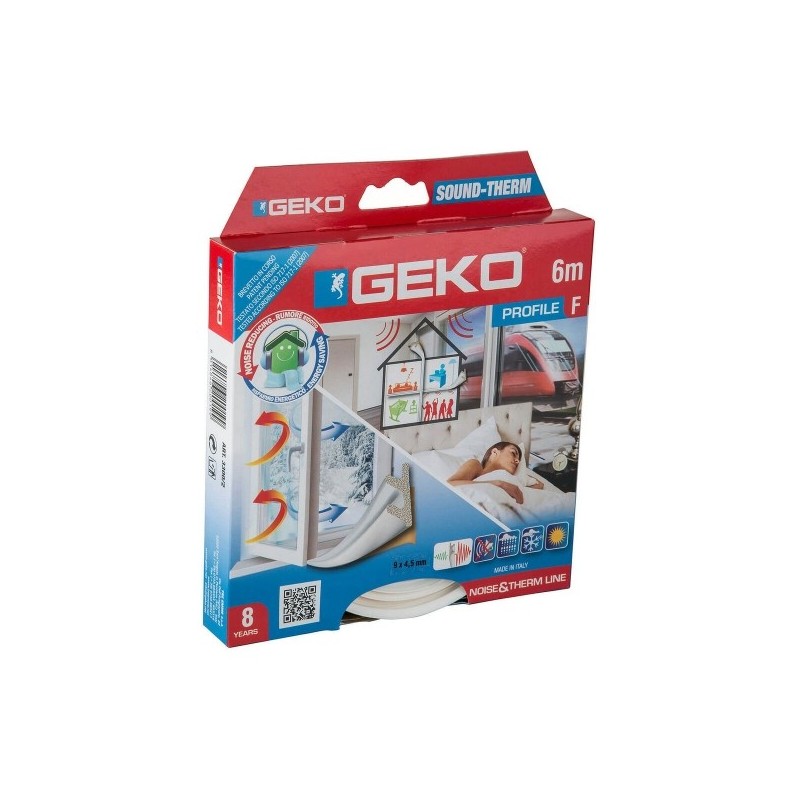 Guarnizione Geko Bianco 6 m