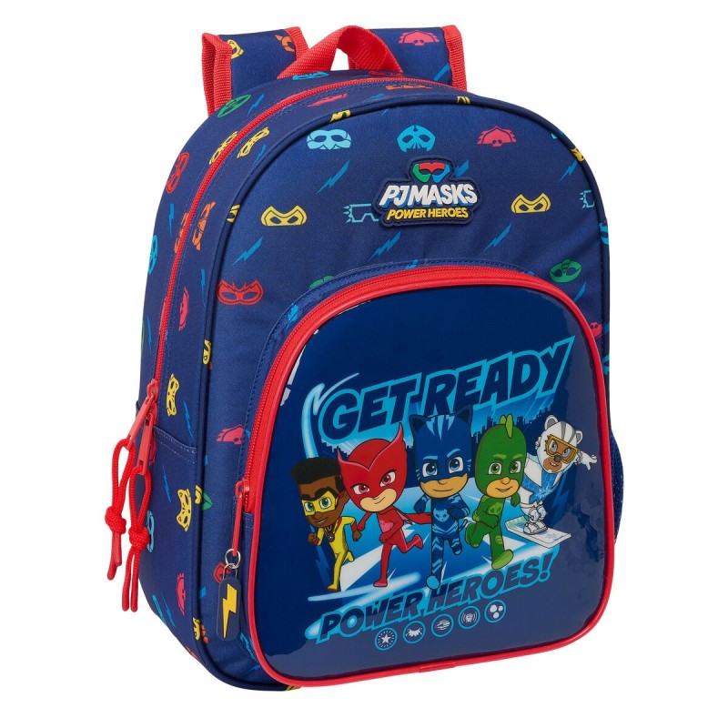 Zaino Scuola PJ Masks Ready Blu Marino 26 x 34 x 11 cm Zaino Scuola PJ Masks Ready Blu Marino 26 x 34 x 11 cm
