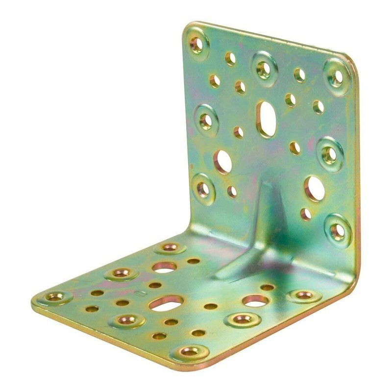 Staffa ad angolo AMIG 303-12138 Dorato Acciaio (10,3 x 10 cm) Staffa ad angolo AMIG 303-12138 Dorato Acciaio (10,3 x 10 cm)
