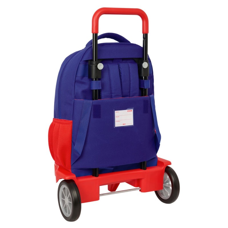 Zaino Scuola Atlético Madrid Azzurro Bianco Rosso 33 x 45 x 22 cm