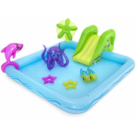 Bestway Piscina Gonfiabile Parco Giochi Acquario 239x206x86 cm +2 Anni Giardino 53052