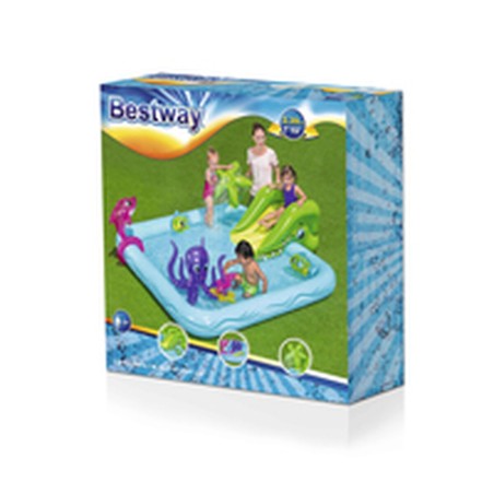 Bestway Piscina Gonfiabile Parco Giochi Acquario 239x206x86 cm +2 Anni Giardino 53052