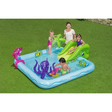 Bestway Piscina Gonfiabile Parco Giochi Acquario 239x206x86 cm +2 Anni Giardino 53052