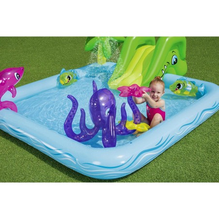 Bestway Piscina Gonfiabile Parco Giochi Acquario 239x206x86 cm +2 Anni Giardino 53052
