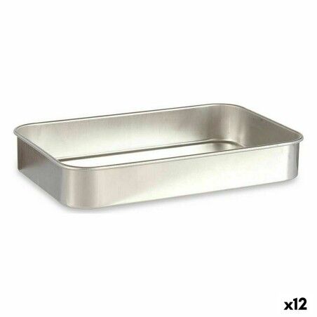 Teglia Kinvara 100152 Argentato Alluminio 23,5 x 6 x 36 cm (12 Unità)