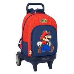 Zaino Scuola Super Mario Trick Rosso Blu scuro 33 x 45 x 22 cm