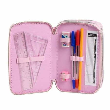 Astuccio Minnie Mouse Rosa 12,5 x 6,5 x 19,5 cm