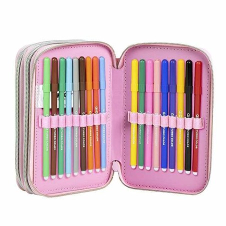 Astuccio Minnie Mouse Rosa 12,5 x 6,5 x 19,5 cm