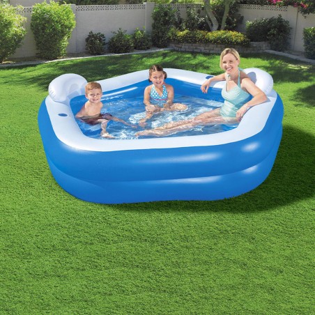 Bestway Piscina Gonfiabile 2 Camere Family 213x206x69 cm +6 Anni Giardino 54153
