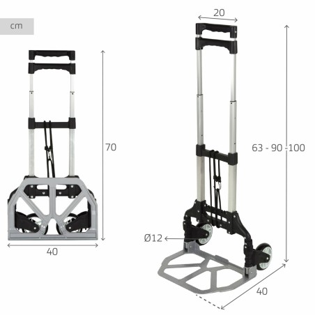 Carrello Multiuso Aktive 40 x 100 x 40 cm (2 Unità)