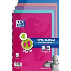 Set di quaderni Oxford Multicolore Din A4 80 Pagine 21,5 x 31,5 cm 5 Pezzi