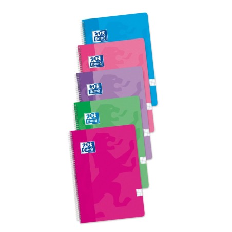 Set di quaderni Oxford Multicolore Din A4 80 Pagine 21,5 x 31,5 cm 5 Pezzi