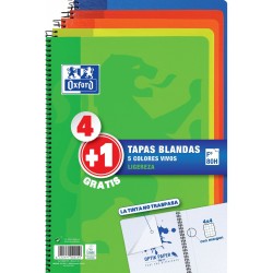 Set di quaderni Oxford Multicolore Din A4 80 Pagine 21,5 x 31,5 cm 5 Pezzi