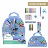 Set di Cancelleria Stitch Azzurro Valigetta
