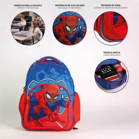 Zaino Scuola Spider-Man Azzurro