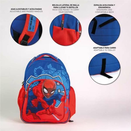 Zaino Scuola Spider-Man Azzurro