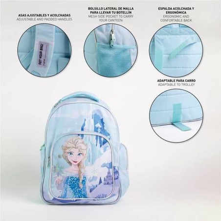 Zaino Scuola Frozen Azzurro