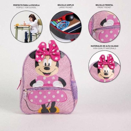 Zaino Scuola Minnie Mouse Rosa