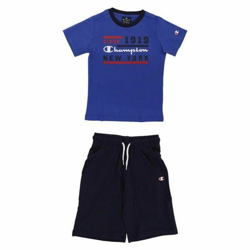 Completo Sportivo per Bambini Champion Azzurro 2 Pezzi Completo Sportivo per Bambini Champion Azzurro 2 Pezzi