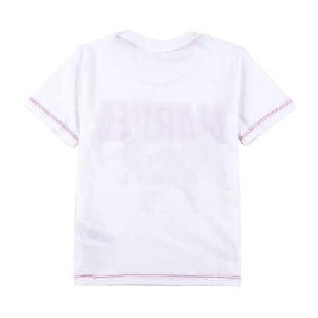 Maglia a Maniche Corte per Bambini Marvel Bianco