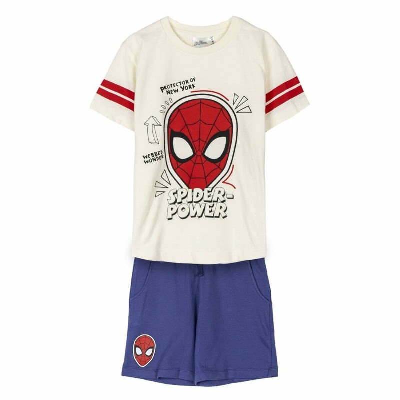 Set di Indumenti Spider-Man Azzurro Beige Set di Indumenti Spider-Man Azzurro Beige