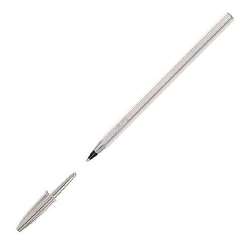 Penna a inchiostro liquido Bic 921339 Nero Argentato 0,32 mm (20 Pezzi)