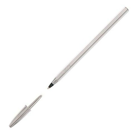 Penna a inchiostro liquido Bic 921339 Nero Argentato 0,32 mm (20 Pezzi)