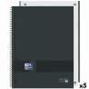 Quaderno Oxford European Book Write&Erase Nero A4 80 Pagine (5 Unità)