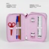 Plumier Triplo Minnie Mouse Rosa 12,5 x 6,5 x 19,5 cm