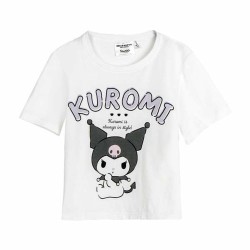 Maglia a Maniche Corte per Bambini Hello Kitty Bianco