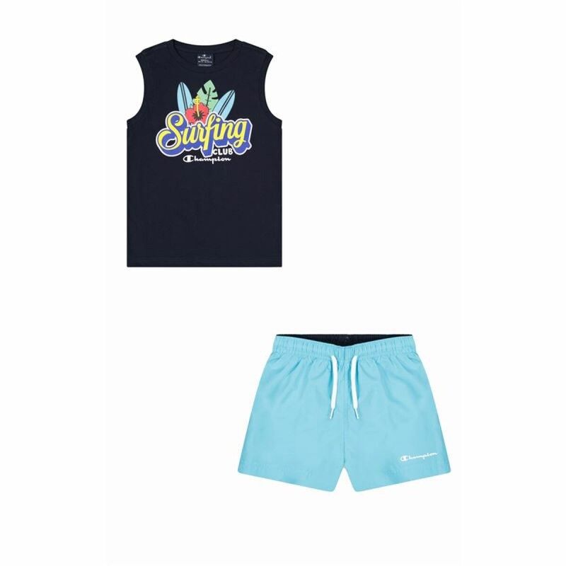 Completo Sportivo per Bambini Champion Azzurro 2 Pezzi Completo Sportivo per Bambini Champion Azzurro 2 Pezzi