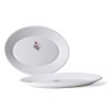 Teglia da Cucina Bormioli Toledo Bianco Vetro Ovale 30 x 21 x 2,7 cm (24 Unità)