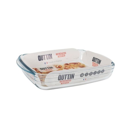 Pirofila da Forno Quttin   Vetro Rettangolare 1,9 L 28 x 19,9 x 5 cm (6 Unità)