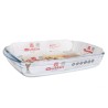 Pirofila da Forno Quttin   Trasparente Vetro Rettangolare 3 L 35,4 x 22 x 5,5 cm (6 Unità)
