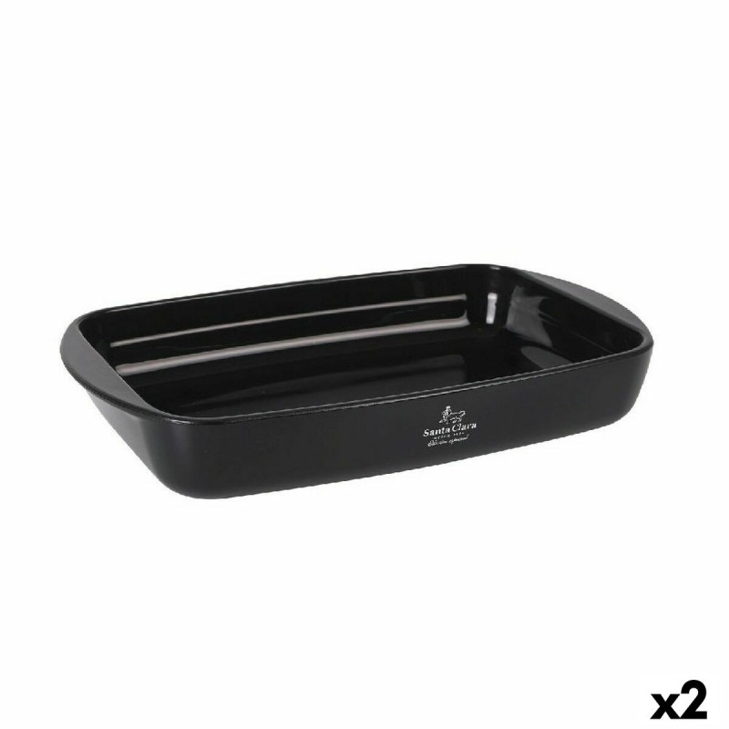 Pirofila da Forno Santa Clara Vetro Borosilicato Rettangolare 33 x 20 x 13 cm (2 Unità) Pirofila da Forno Santa Clara Vetro Borosilicato Rettangolare 33 x 20 x 13 cm (2 Unità)