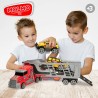 Camion Porta-veicoli Colorbaby 47 x 13 x 8 cm (4 Unità) 3 Pezzi Ad attrito