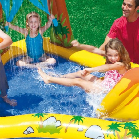 Piscina Gonfiabile per Bambini Intex Parco giochi Dinosauri 272 L 249 x 109 x 191 cm (2 Unità)