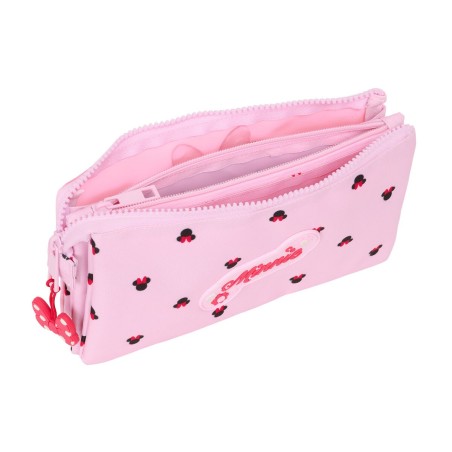 Portaoggetti Triplo Minnie Mouse Naive Rosa 22 x 12 x 3 cm