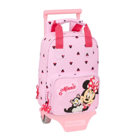 Trolley per la Scuola Minnie Mouse Naive Rosa 20 x 28 x 8 cm