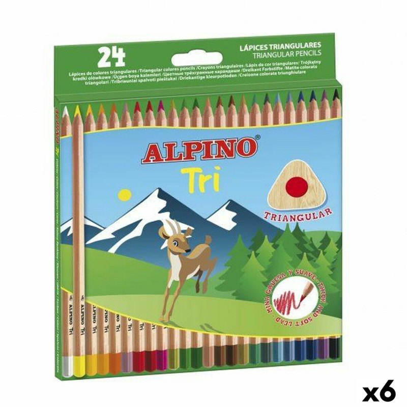 Matite colorate Alpino Tri Multicolore (6 Unità) Matite colorate Alpino Tri Multicolore (6 Unità)