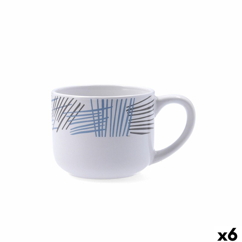 Tazza Mug Quid Chicago Bianco 400 ml (6 Unità) Tazza Mug Quid Chicago Bianco 400 ml (6 Unità)