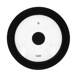 Coperchio per Pentola Quid Ebano Nero Vetro Ø 28 cm