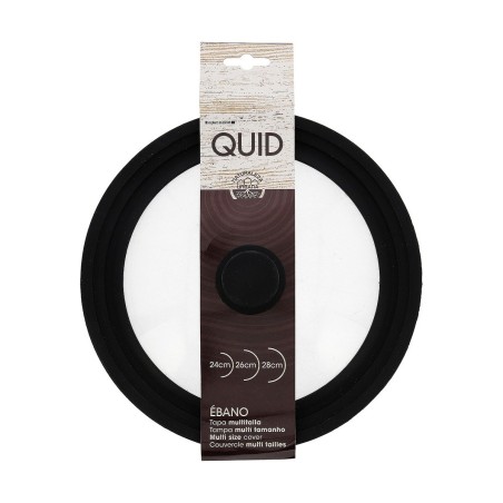 Coperchio per Pentola Quid Ebano Nero Vetro Ø 28 cm