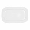 Teglia da Cucina Bidasoa Glacial Bianco Ceramica 36 x 21 cm (3 Unità) (Pack 3x)